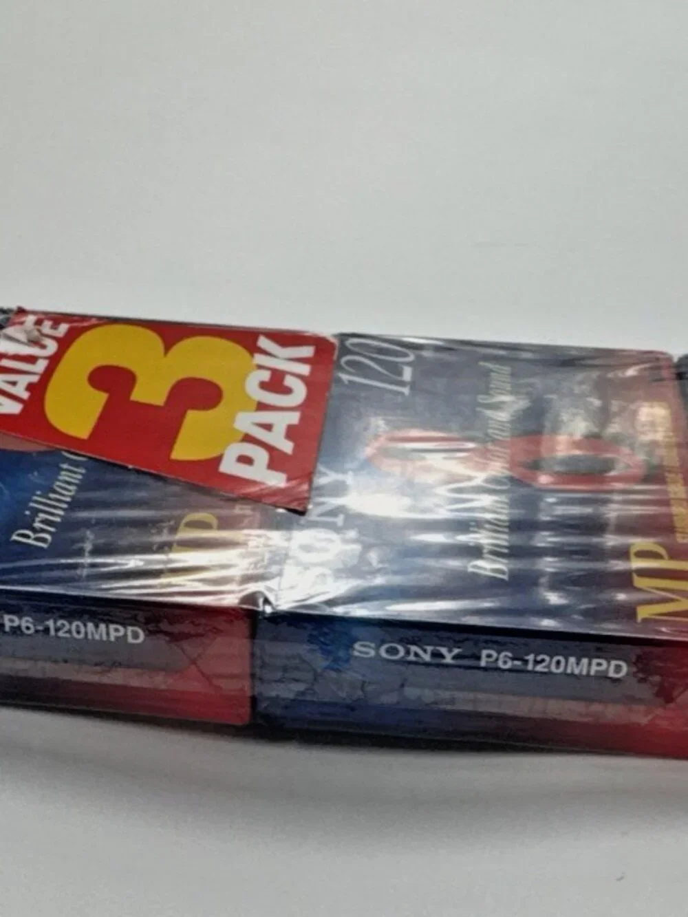 SONY Video 8 MP 120 min 8mm Standard Grade P6-120MP Tapes 3 Pack NEW SHIPS FREE